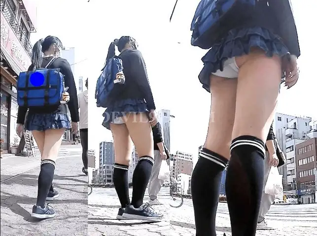 【超危険作】塾帰りの純白小娘を背後から見守り