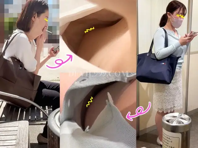 【胸チラ23】休憩中OL女性たちの無防備胸チラ！/エロムチOLぁ＂人外回りOL
