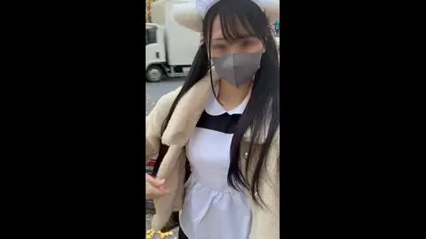 超ミニスカメイド服でアキバ行ってきましたっ！