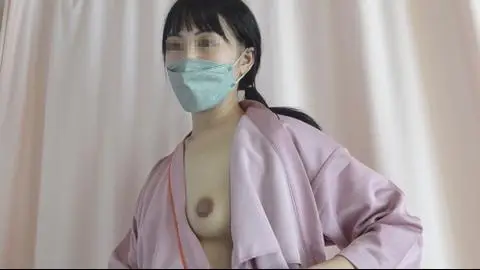【検診着替え】ブラ無しでは困りそうな垂れパイならぬ溶けパイ！
